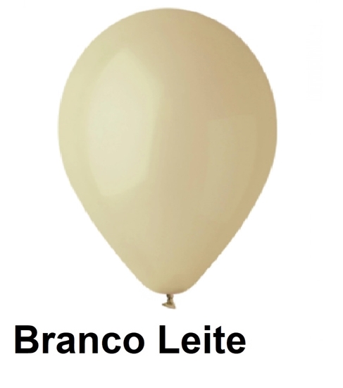 Picture of Balão 12 PL Branco Leite Pastel