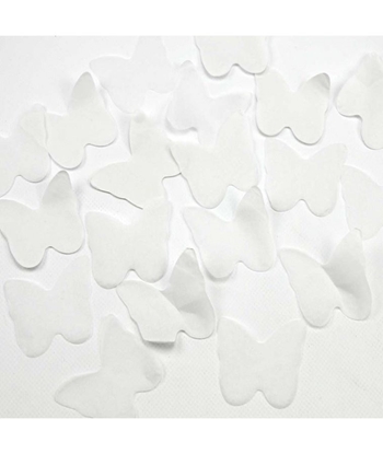 Imagens de Confettis de Papel Borboletas - branco