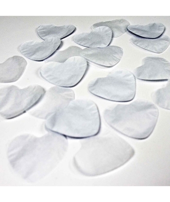Imagens de Confettis de Papel Coração - branco