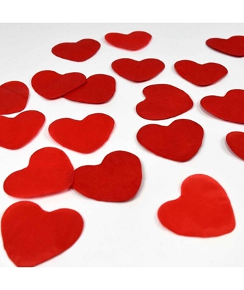 Imagens de Confettis de Papel Coração - vermelho