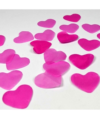 Imagens de Confettis de Papel Coração - rosa